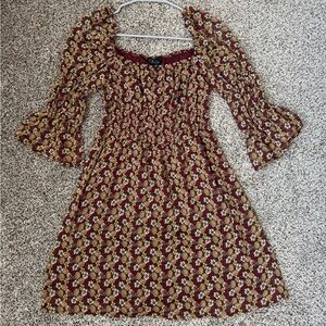 Adorable Smocked Dress with Bell Sleeves